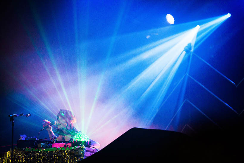 DJ Flugvel Og Geimskip live op Les Nuits Botanique in Brussel, België op 11 mei 2015