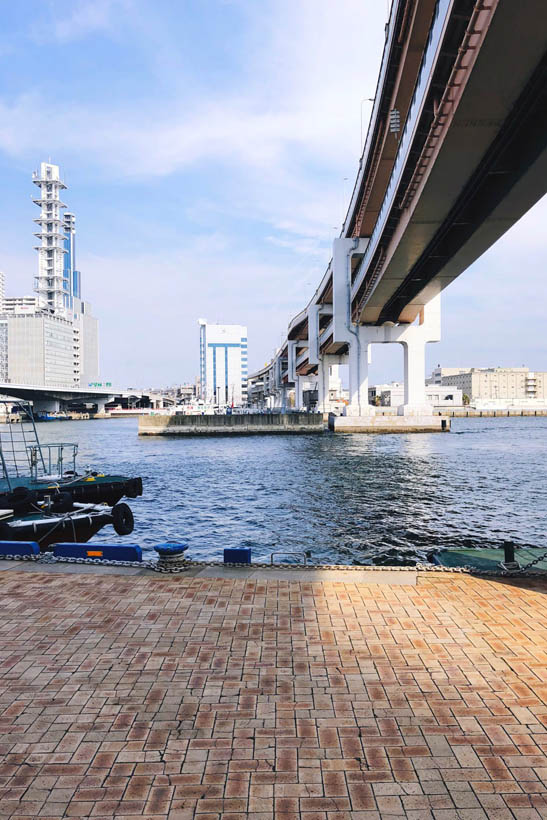 A bridge near the Meriken Park in Kobe.