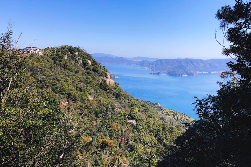 A stunning view from the hiking trail (with the ropeway station visible on the left).