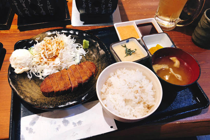 Gyukatsu: deep fried beef.