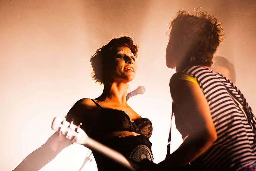 Amanda Palmer live in de Orangerie in de Botanique in Brussel, België op 2 november 2013