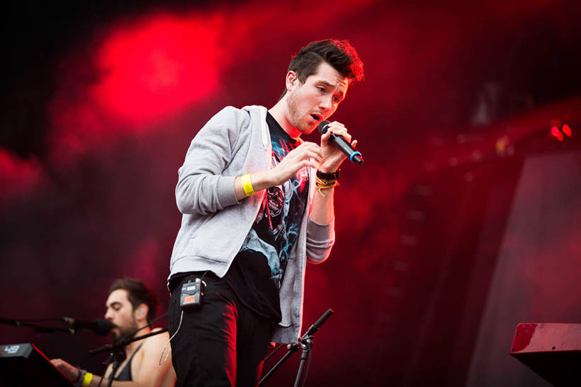 Bastille live op Rock Werchter Festival in België op 6 juli 2014