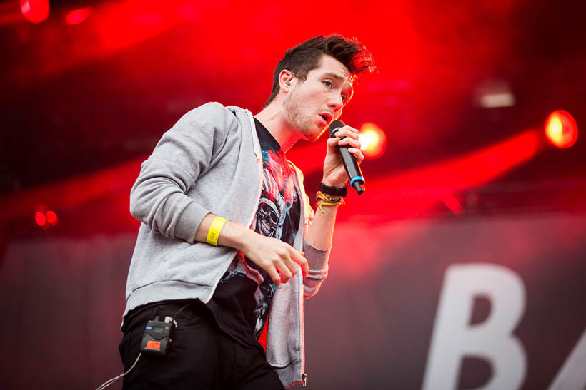 Bastille live op Rock Werchter Festival in België op 6 juli 2014