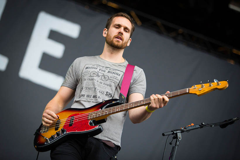 Bastille live op Rock Werchter Festival in België op 6 juli 2014