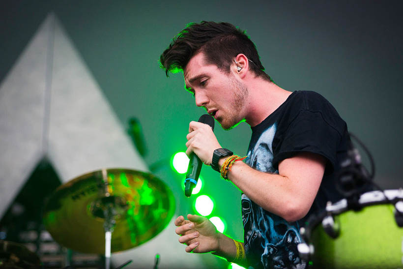 Bastille live op Rock Werchter Festival in België op 6 juli 2014