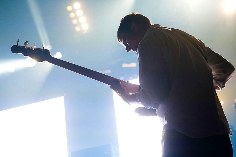 Battles live op Dour Festival in België op 13 juli 2012