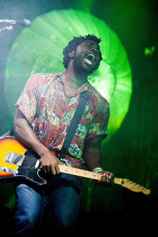 Bloc Party live op Rock Werchter Festival in België op 4 juli 2013