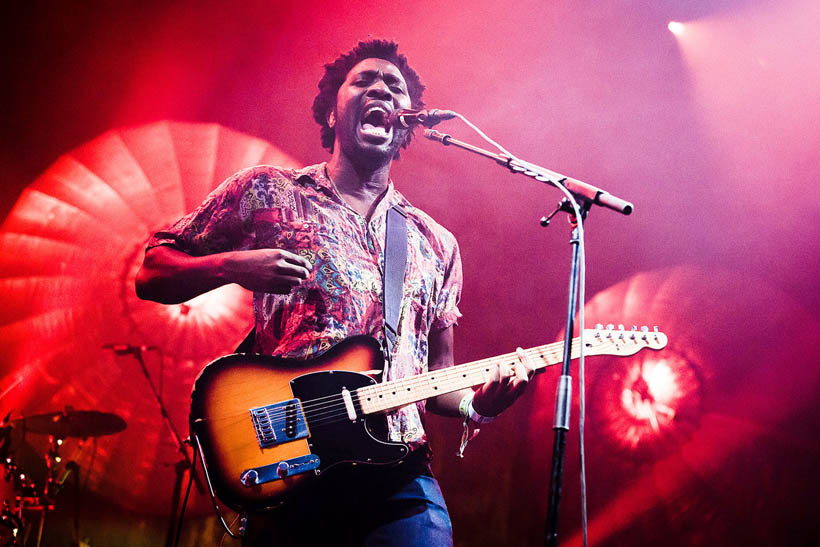 Bloc Party live op Rock Werchter Festival in België op 4 juli 2013