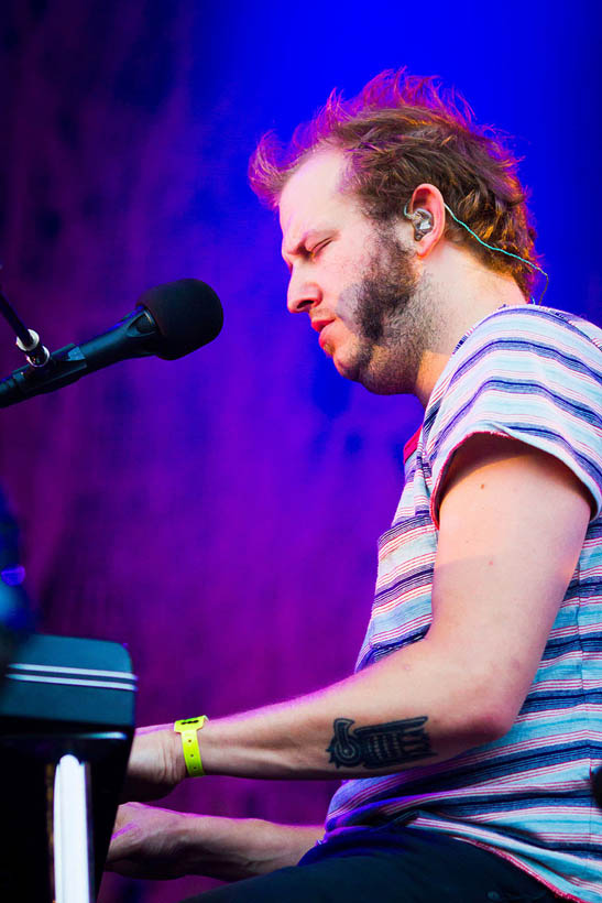 Bon Iver live op Dour Festival in België op 14 juli 2012