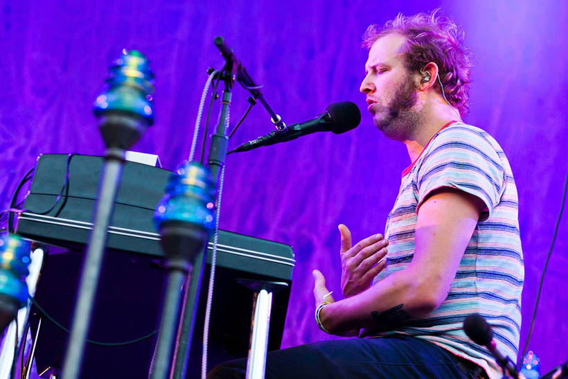 Bon Iver live op Dour Festival in België op 14 juli 2012