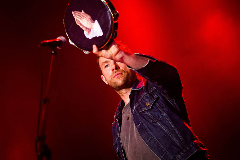 Damon Albarn live at Rock Werchter Festival in Belgium on 3 July 2014