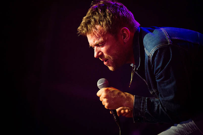 Damon Albarn live op Rock Werchter Festival in België op 3 juli 2014