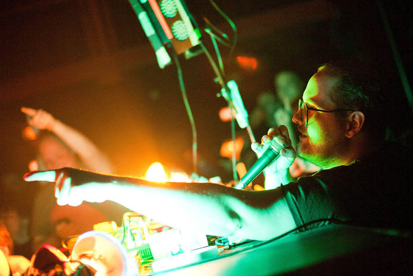 Dan Deacon live at the Domino Festival at the Ancienne Belgique, Belgium on 11 April 2011
