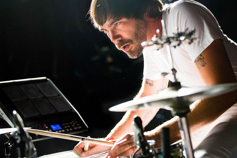 Death From Above 1979 live in de Rotonde in de Botanique in Brussel, België op 9 oktober 2014