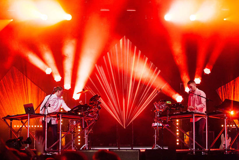 Disclosure live op Rock Werchter Festival in België op 5 juli 2013