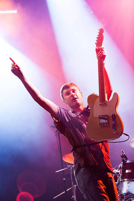 Django Django live at Rock Werchter Festival in Belgium on 6 July 2013