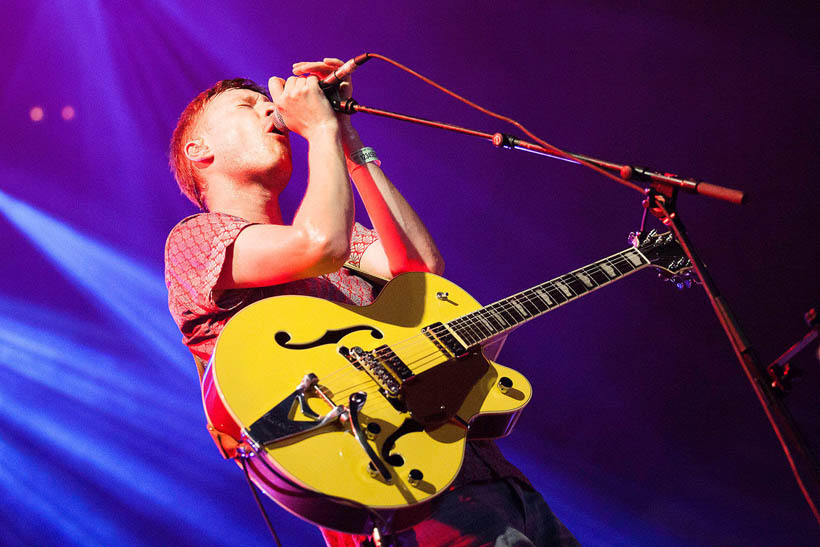 Django Django live op Rock Werchter Festival in België op 6 juli 2013