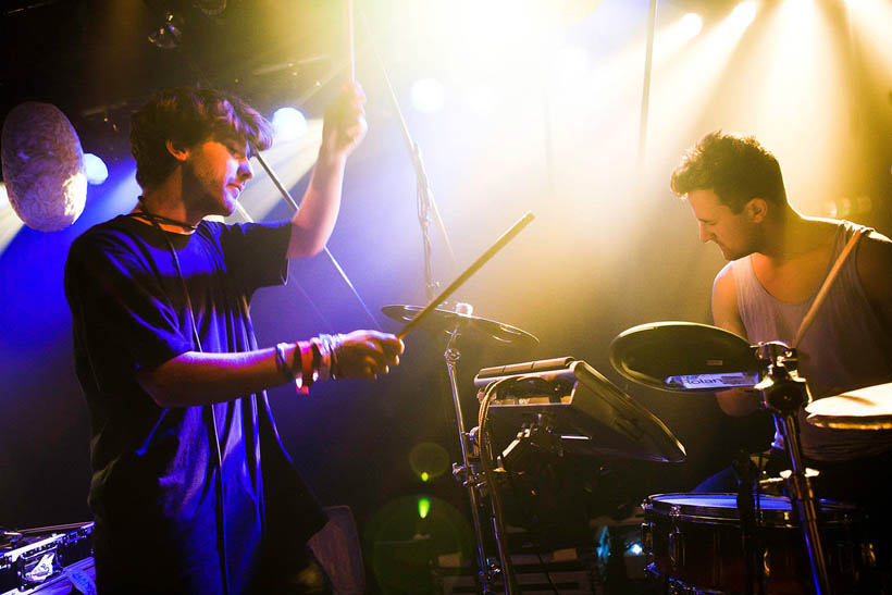 Doldrums live at the ABClub in the Ancienne Belgique in Brussels, Belgium on 7 November 2012