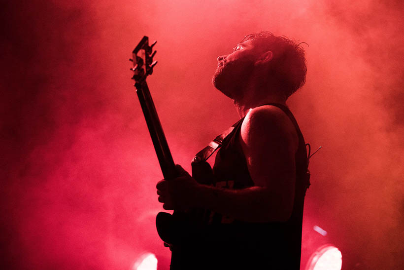 Foals live op Rock Werchter Festival in België op 6 juli 2014