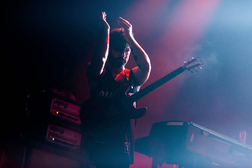 Foals live at Rock Werchter Festival in Belgium on 6 July 2014