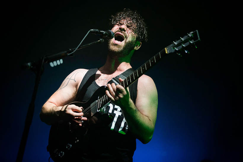 Foals live op Rock Werchter Festival in België op 6 juli 2014