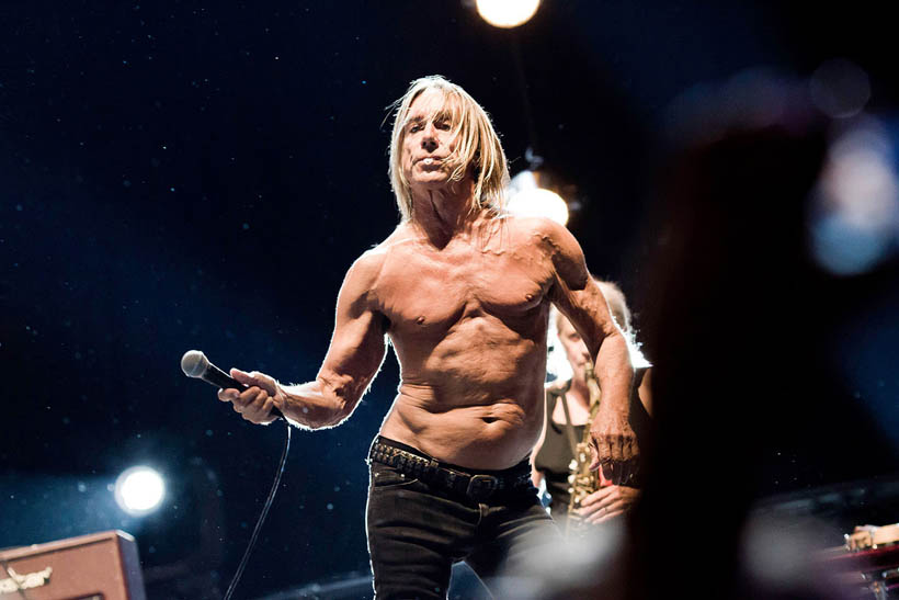 Iggy And The Stooges live op Brussels Summer Festival in België op 12 augustus 2012