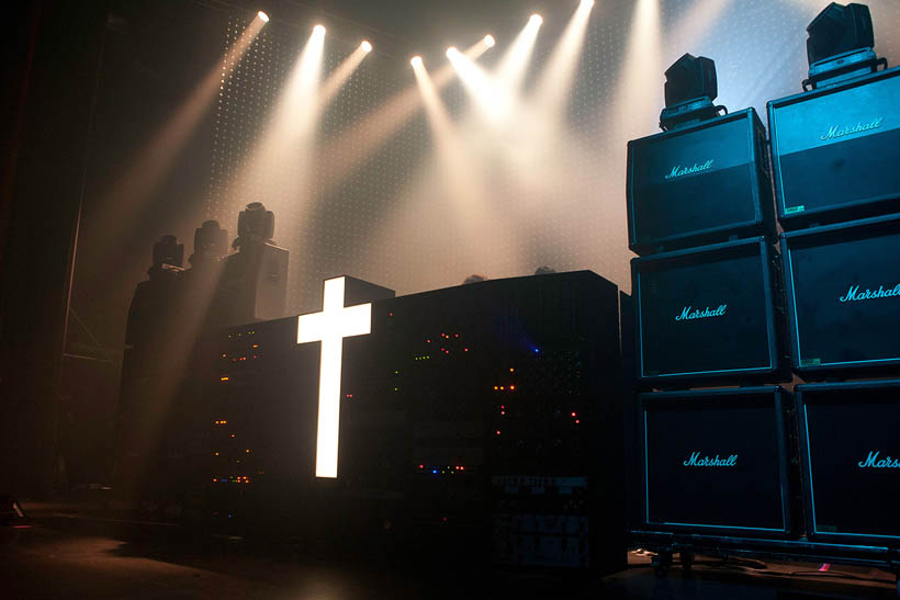 Justice live in de Ancienne Belgique in Brussel, België op 5 maart 2012