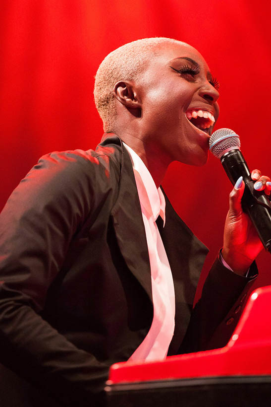 Laura Mvula live op Rock Werchter Festival in België op 4 juli 2013