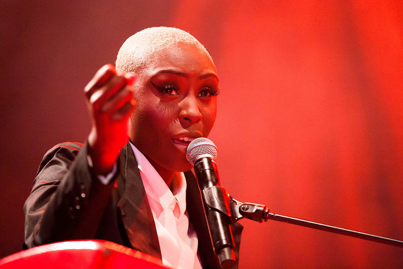 Laura Mvula live op Rock Werchter Festival in België op 4 juli 2013