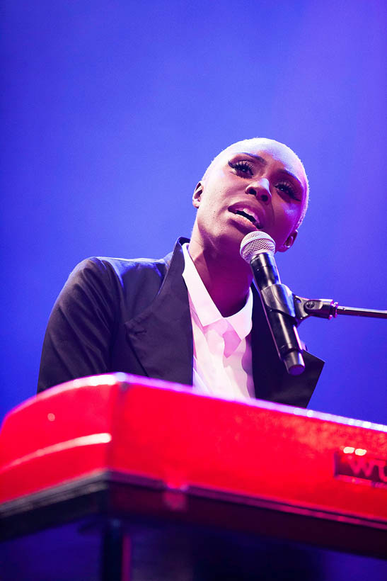 Laura Mvula live op Rock Werchter Festival in België op 4 juli 2013