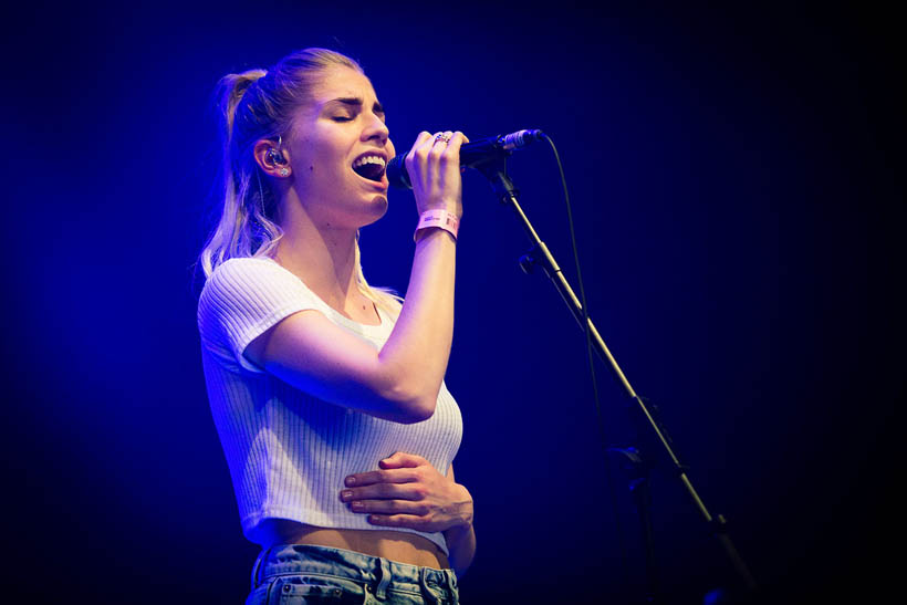 London Grammar live op Rock Werchter Festival in België op 3 juli 2014