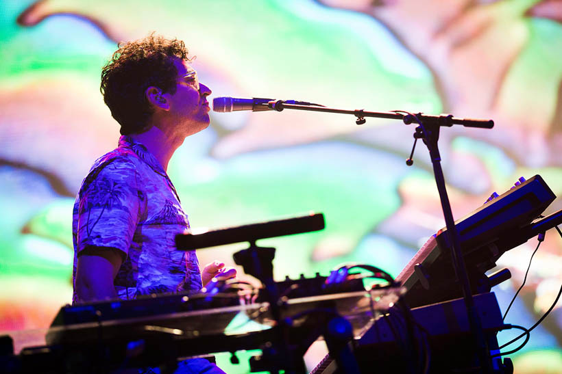 MGMT live op Rock Werchter Festival in België op 6 juli 2014