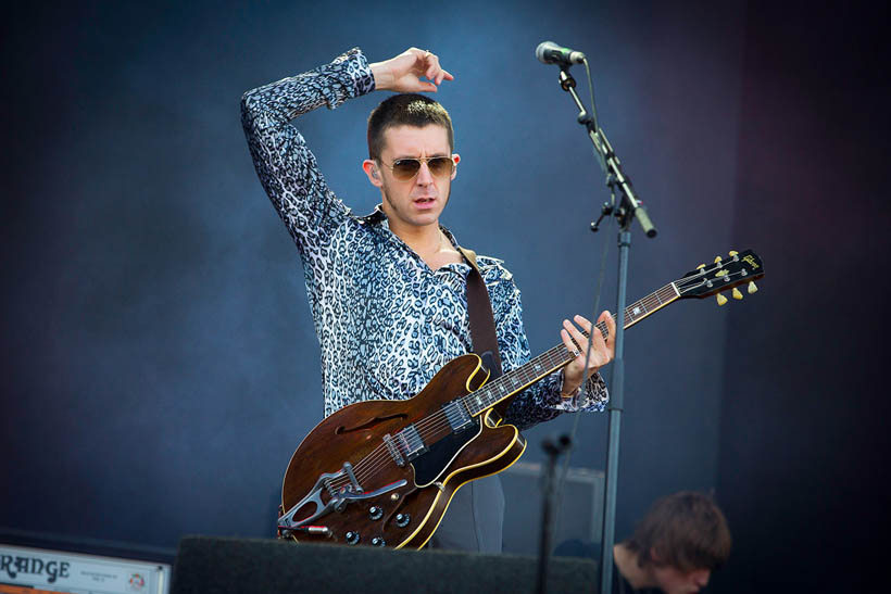 Miles Kane live op Rock Werchter Festival in België op 3 juli 2014