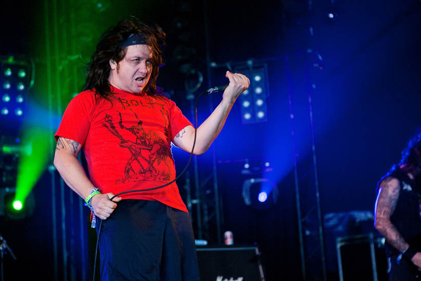 Municipal Waste live at Dour Festival in Belgium on 13 July 2012