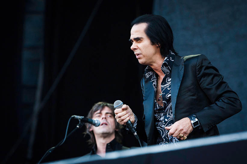 Nick Cave & The Bad Seeds live op Rock Werchter Festival in België op 6 juli 2013