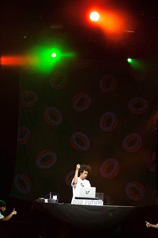 Odd Future live op Rock Werchter Festival in België op 6 juli 2013