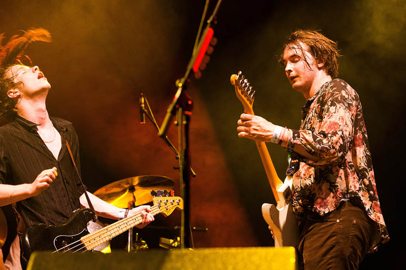 Palma Violets live op Rock Werchter Festival in België op 4 juli 2013