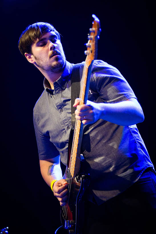 Parquet Courts live at Rock Werchter Festival in Belgium on 6 July 2014