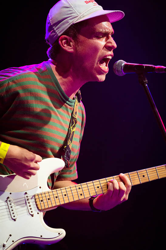 Parquet Courts live op Rock Werchter Festival in België op 6 juli 2014