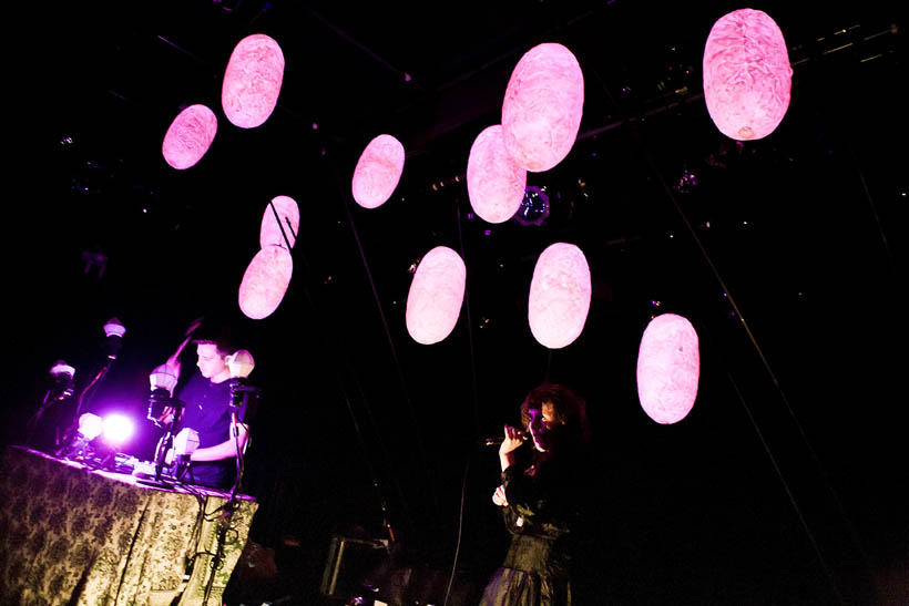 Purity Ring live at the ABClub in the Ancienne Belgique in Brussels, Belgium on 7 November 2012