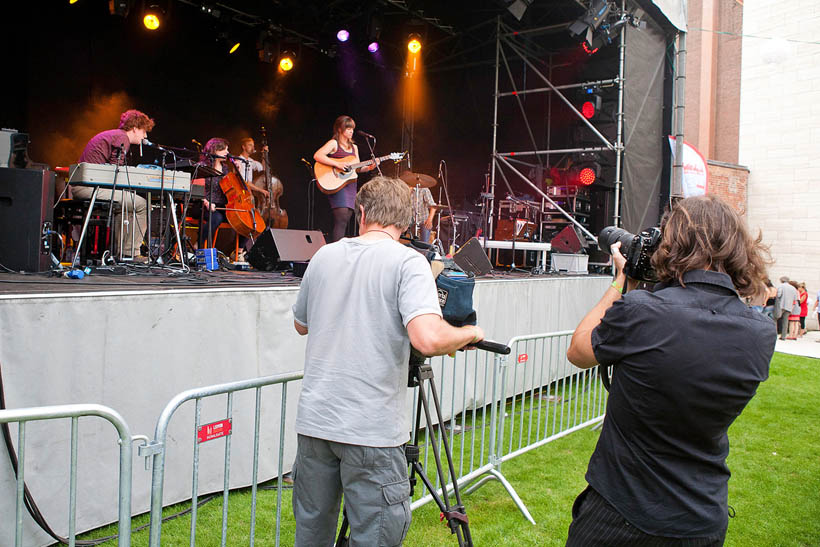 Renee live op M-IDZomer in Museum M in Leuven, België op 2 augustus 2012