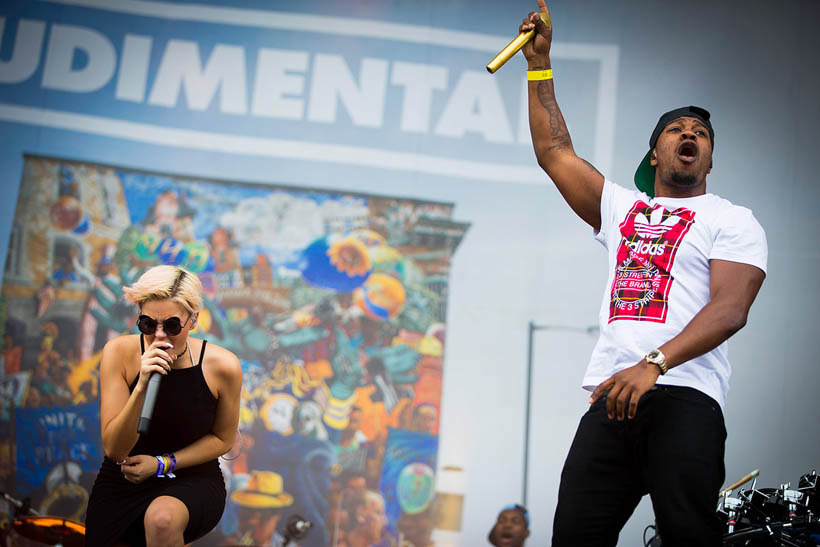 Rudimental live op Rock Werchter Festival in België op 6 juli 2014