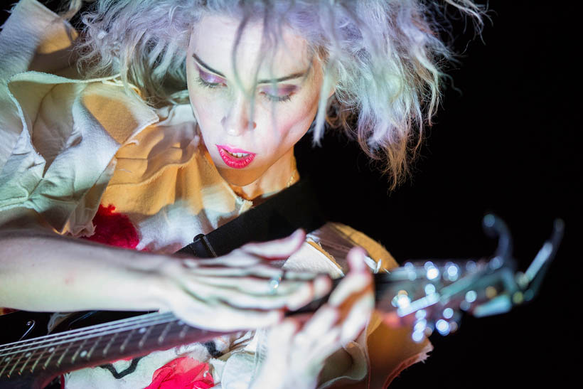 St Vincent live at the Ancienne Belgique in Brussels, Belgium on 17 February 2014