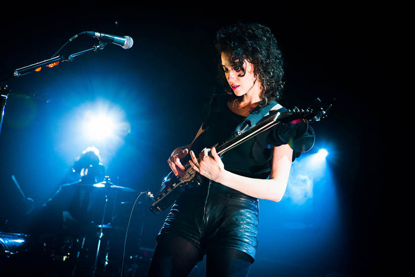 St Vincent live in de Rotonde in de Botanique in Brussel, België op 28 februari 2012