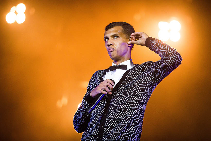 Stromae live op Rock Werchter Festival in België op 7 juli 2014