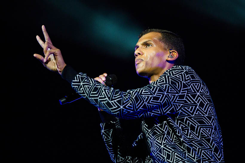 Stromae live op Rock Werchter Festival in België op 7 juli 2014