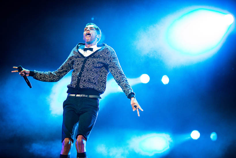 Stromae live at Rock Werchter Festival in Belgium on 7 July 2014