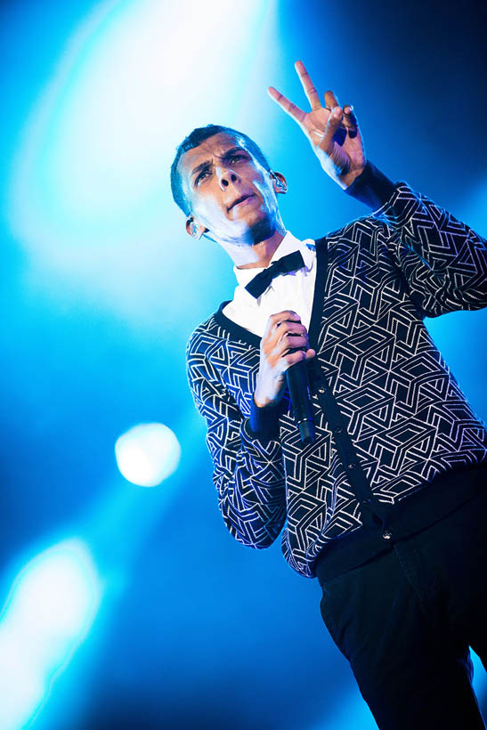 Stromae live op Rock Werchter Festival in België op 7 juli 2014