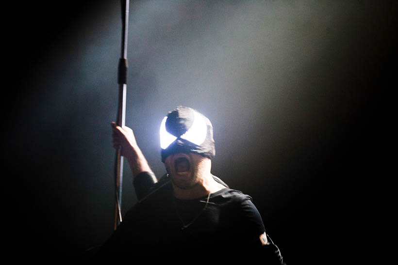 The Bloody Beetroots live op Rock Werchter Festival in België op 4 juli 2013