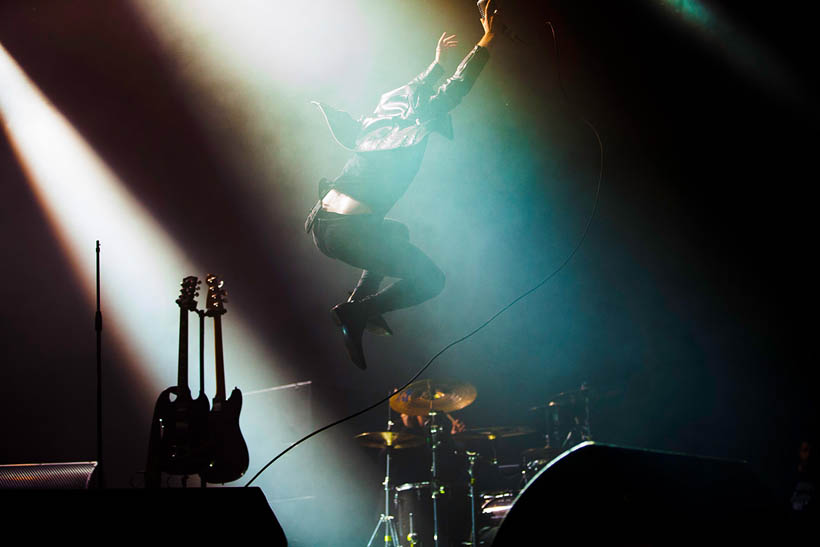 The Bloody Beetroots live op Rock Werchter Festival in België op 4 juli 2013